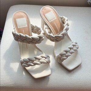 Dolce Vita Cream Braided Sandals